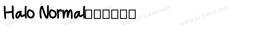 Halo Normal字体转换